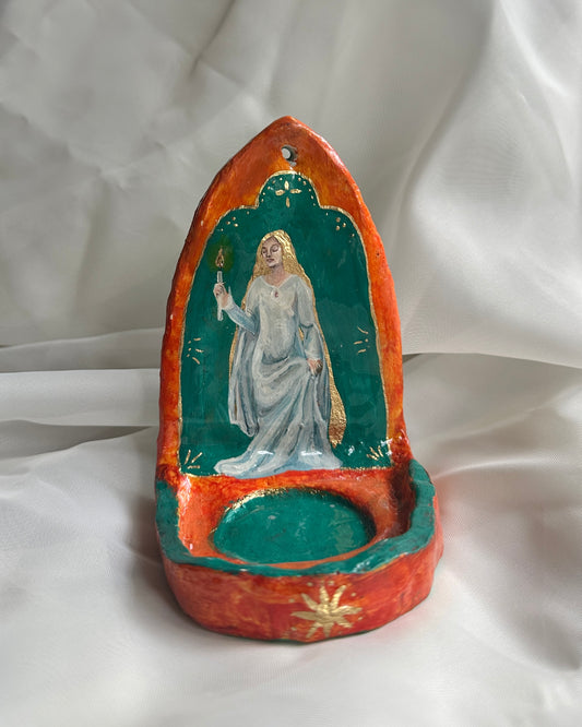 Medieval Maiden Candle Altar