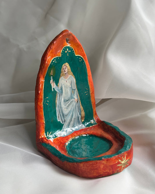 Medieval Maiden Candle Altar