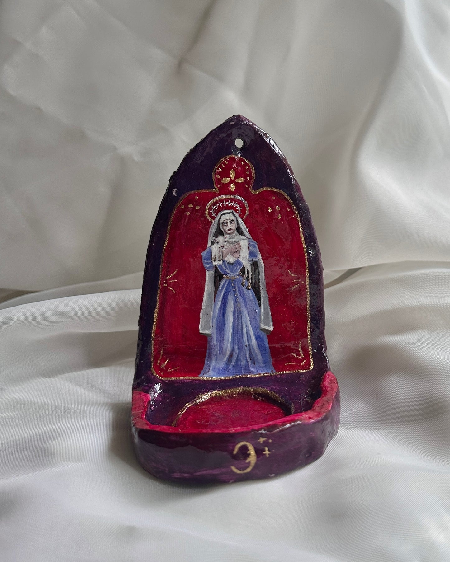 Nun and Lamb Candle Altar