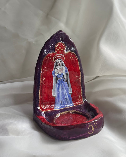 Nun and Lamb Candle Altar